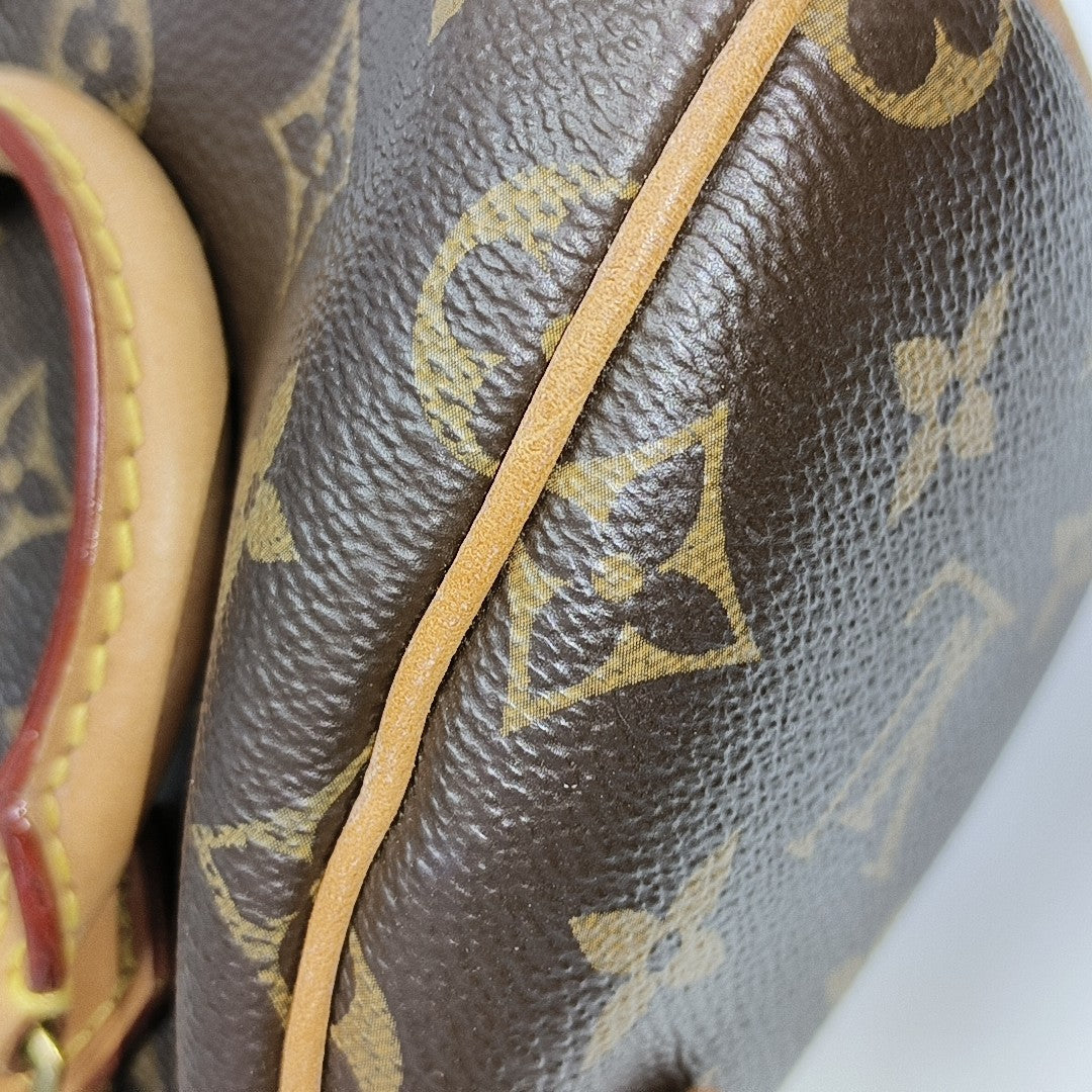 SPEEDY Nano Monogram Coated Canvas Brown