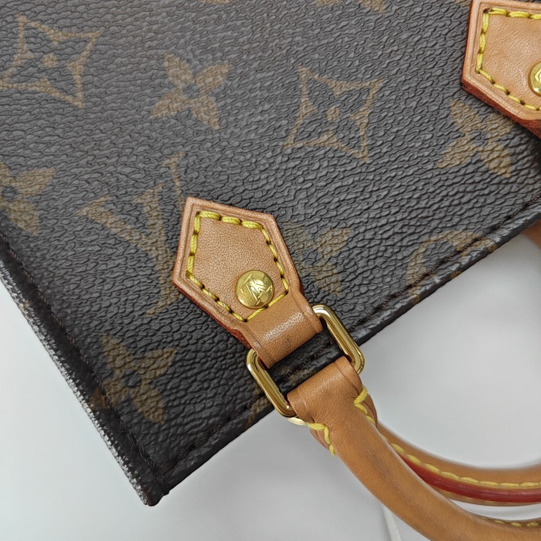 SAC PLAT Mini Lona Monogram Revestida Marrón