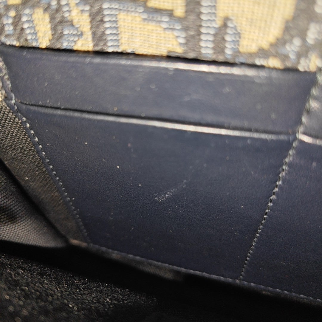 30 Montaigne Mini Oblique Canvas Blue