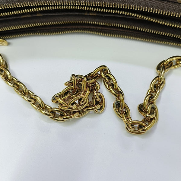 LIV POCHETTE Monogram Coated Canvas Brown