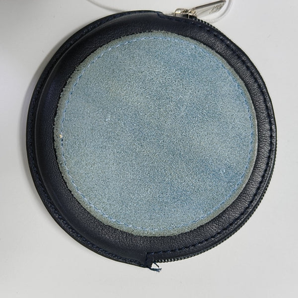 Charms Suede Blue Coin Purse