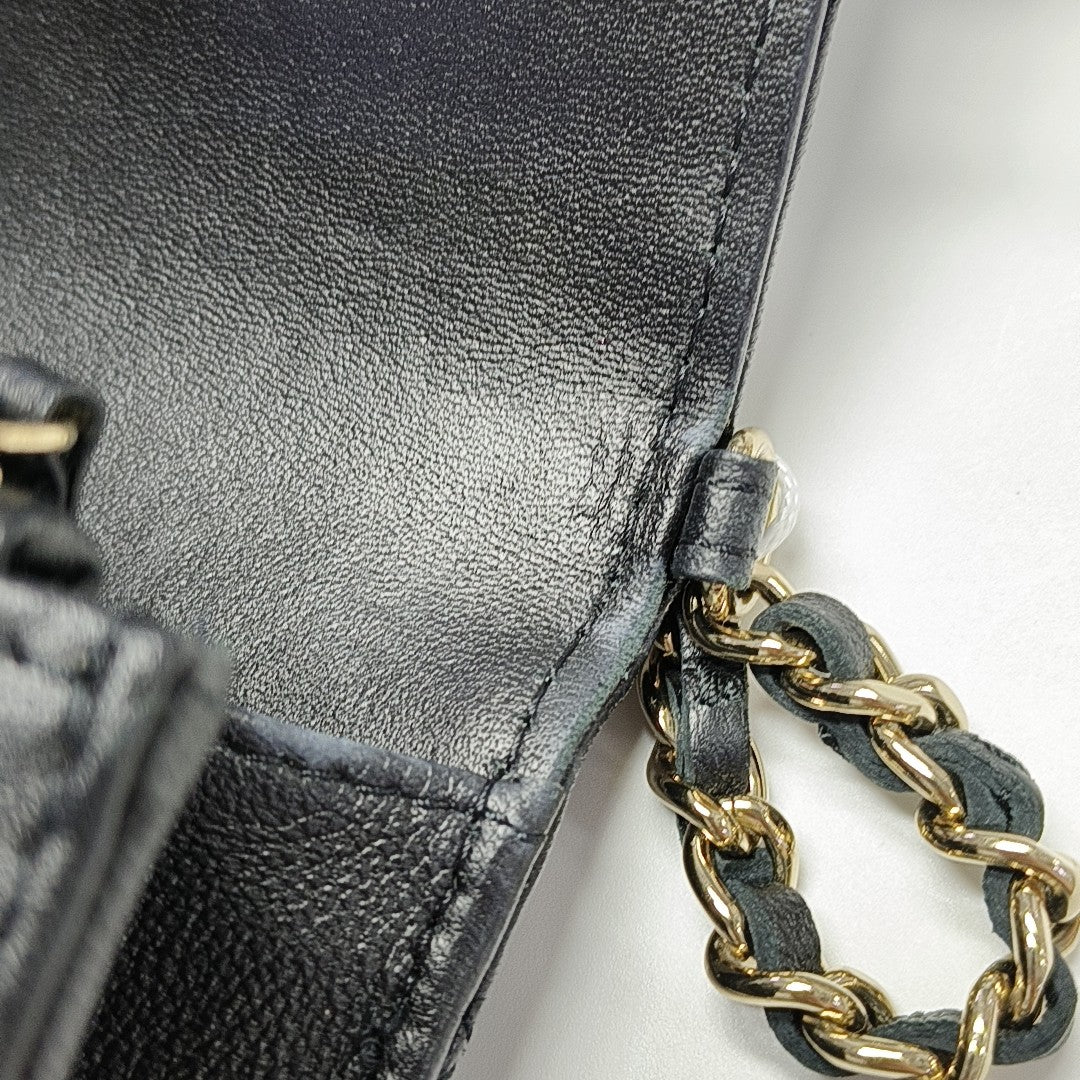 WOC Quilted Lambskin Black