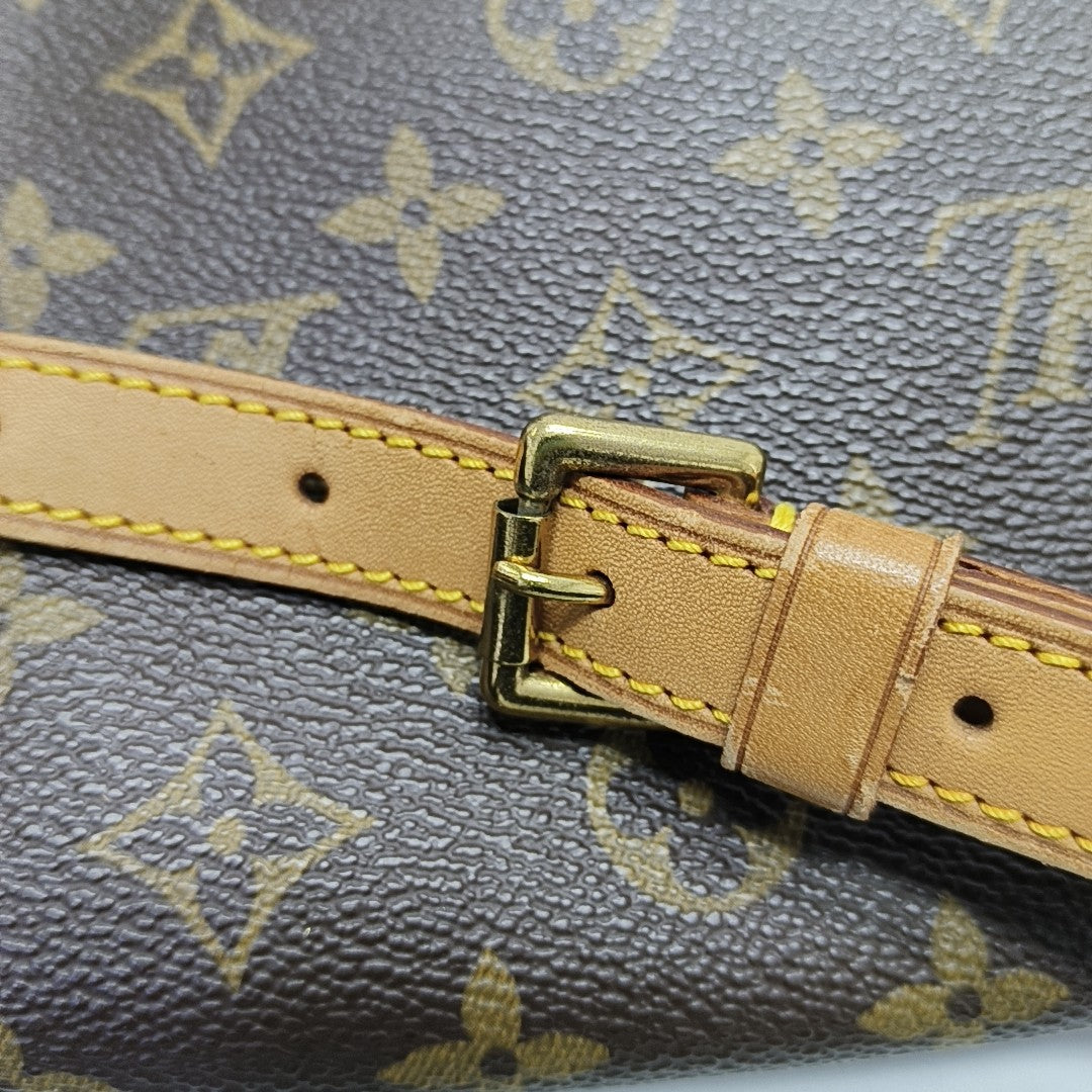 MUSETTE TANGO Monogram Coated Canvas Brown