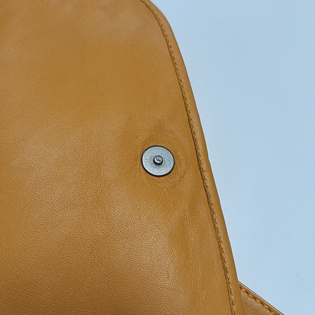 Calfskin Shoulder Bag Orange