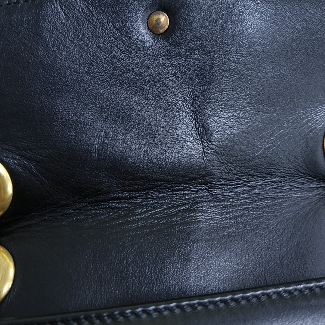 GG Marmont Small Quilted Calfskin Black