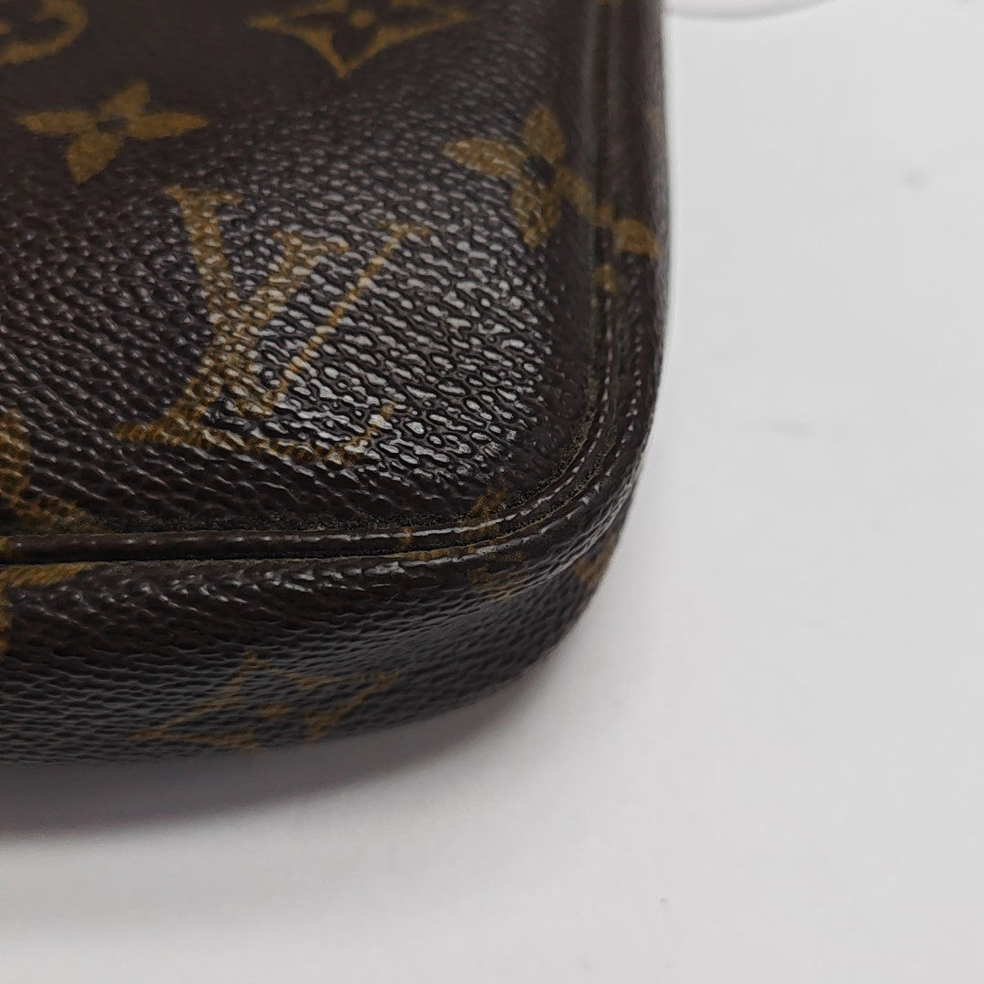 ACCESSOIRES Monogram Coated Canvas Brown