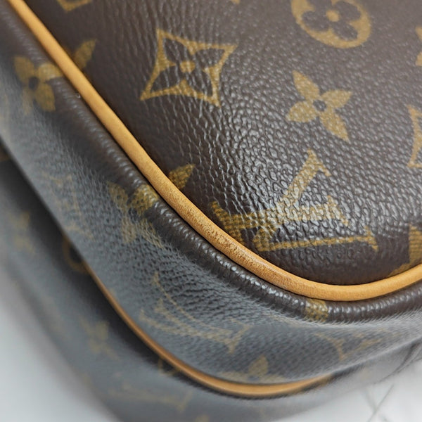 REPORTER Monogram Coated Canvas Brown