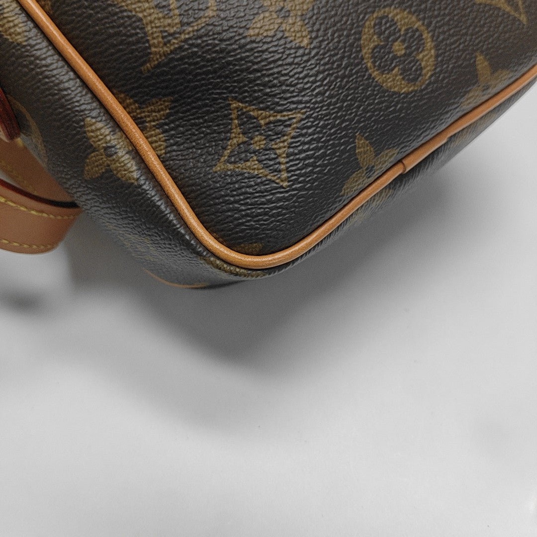 AMAZON Monogram Coated Canvas Brown