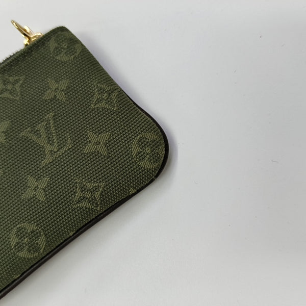 Monogram Canvas Key Pouch Green
