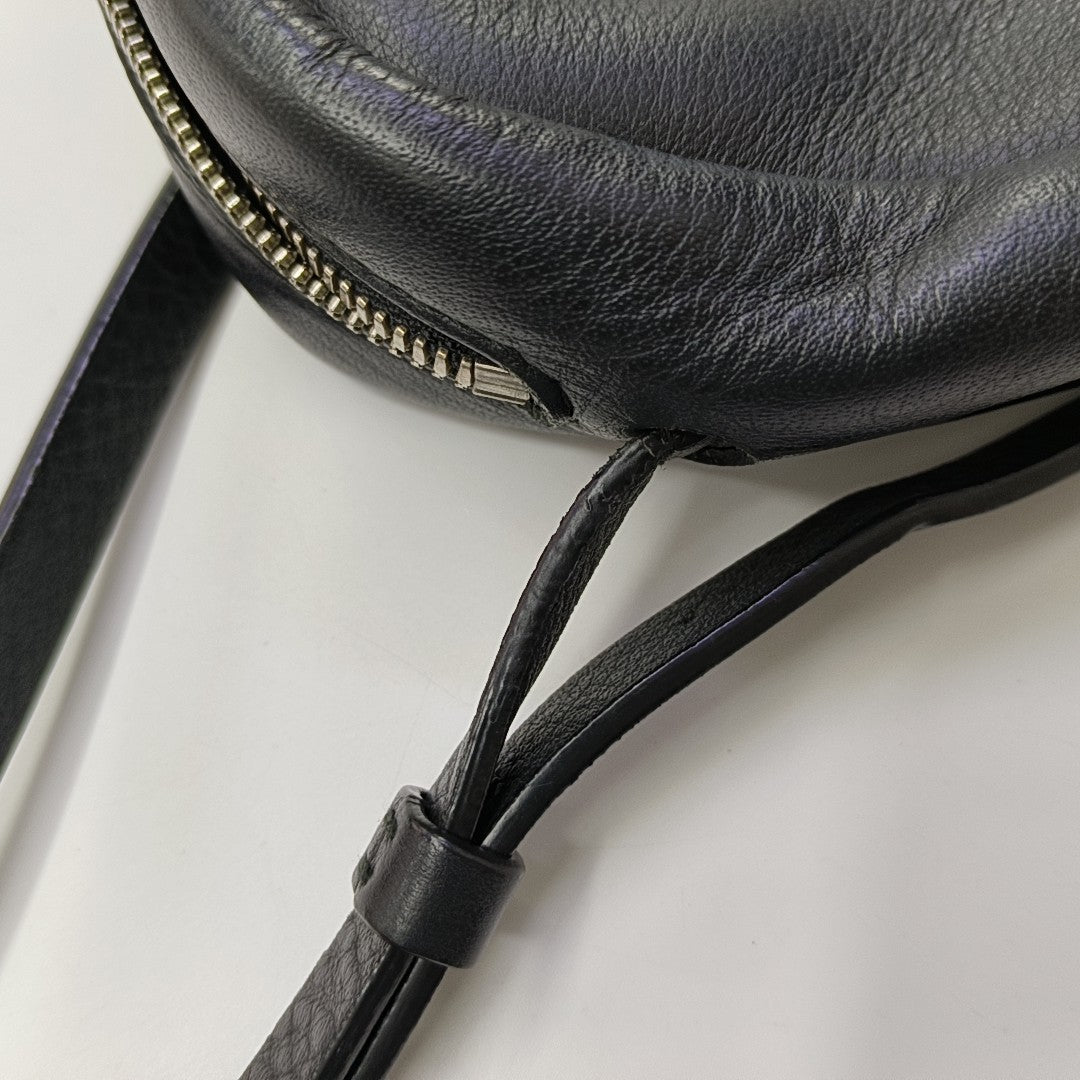 Calfskin Shoulder Bag Black