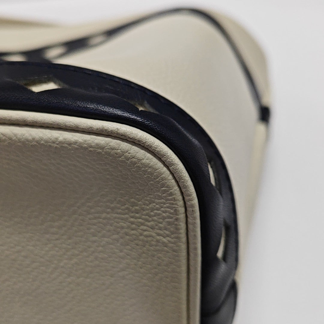 Calfskin Top Handle Bag White