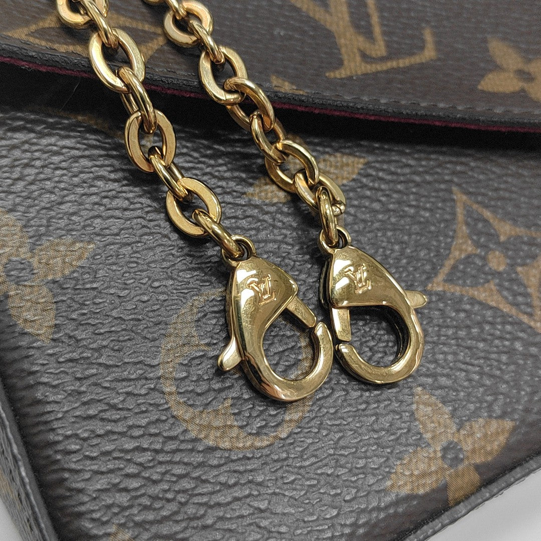 Authenticated pre-owned  FÉLICIE Monogram Coated Canvas Brown - Shoulder Bag at Looply