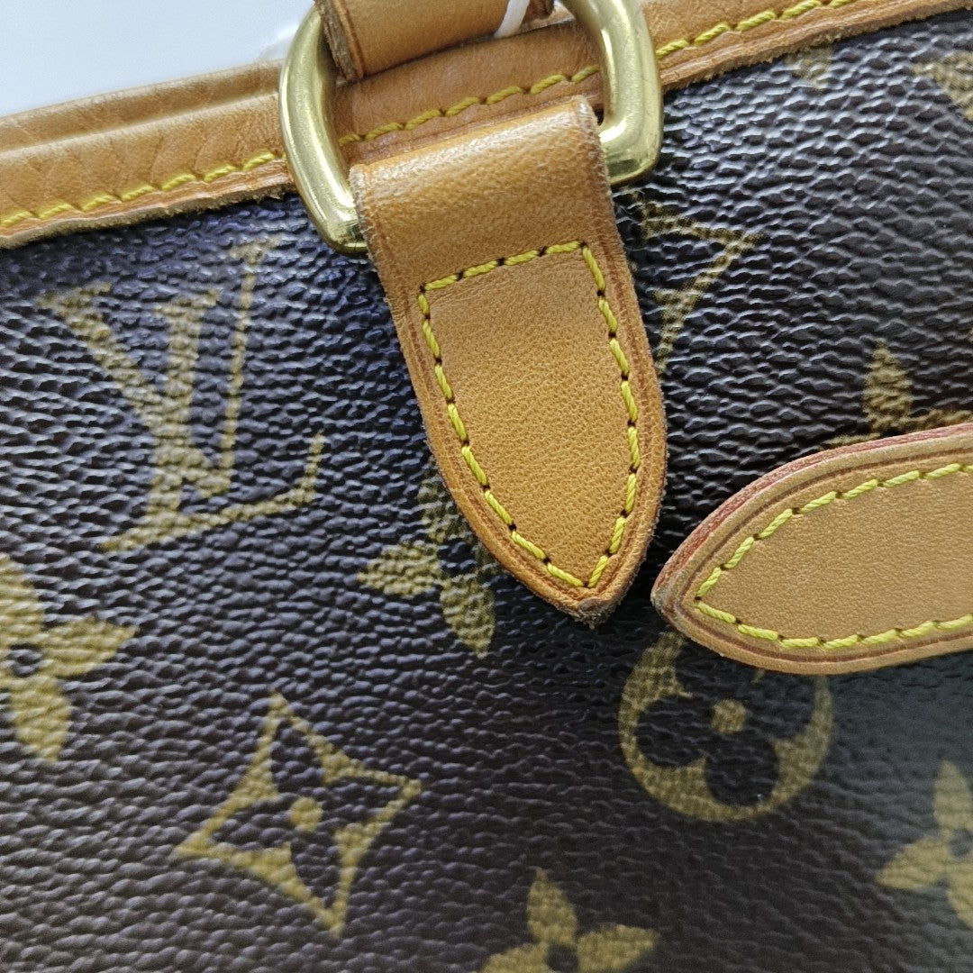 BATIGNOLLES MM Monogram Coated Canvas Brown