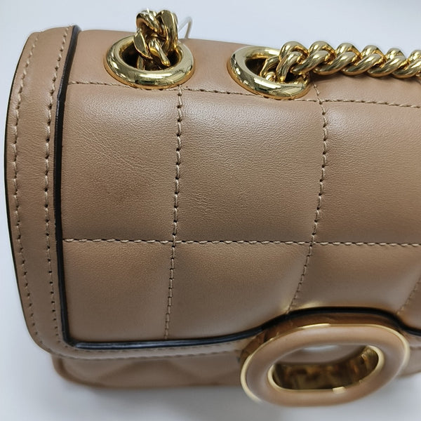 Interlocking G Mini Quilted Calfskin Brown
