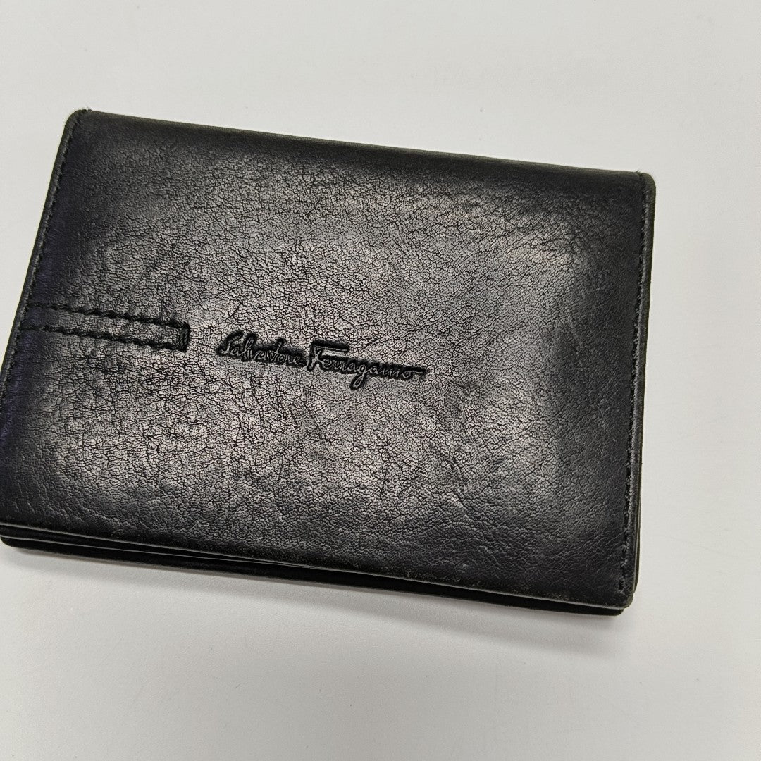 Calfskin Card Holder Black