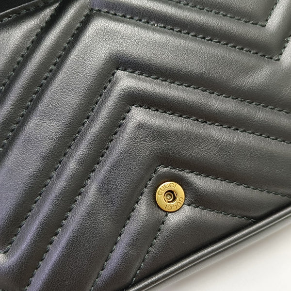 GG Marmont Mini Quilted Calfskin Black