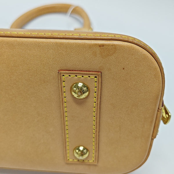 ALMA BB Monogram Coated Canvas Brown