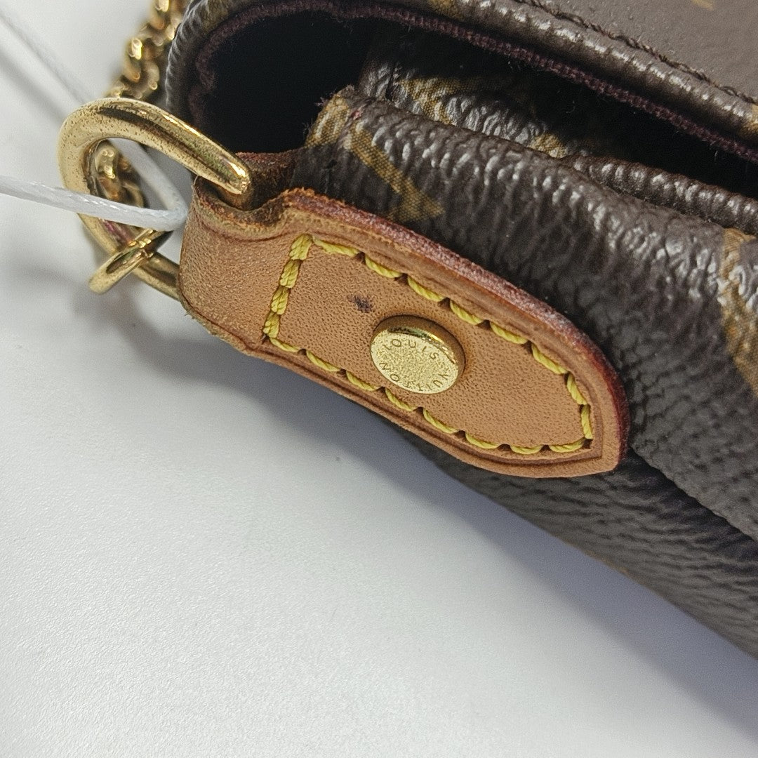 FAVORITE MM Monogram Coated Canvas Brown