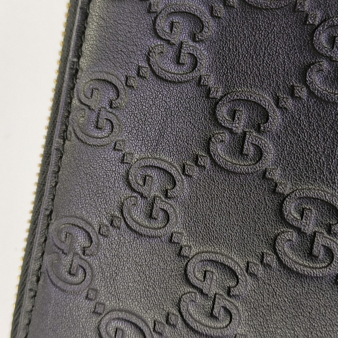 Monogram Calfskin Wallet Black