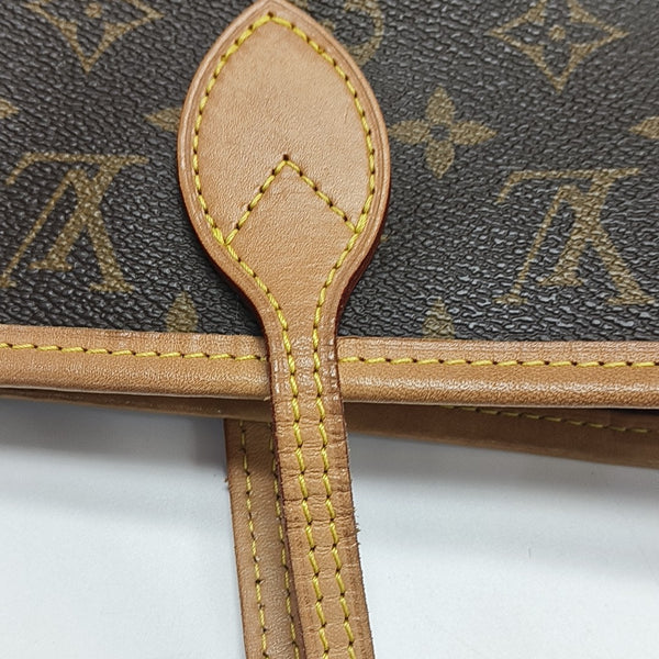 NEVERFULL MM Monogram Coated Canvas Brown