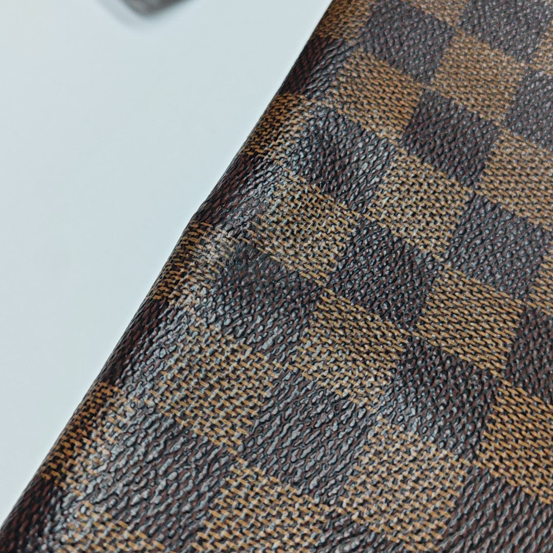 BROOKLYN Damier Ebene Coated Canvas Brown