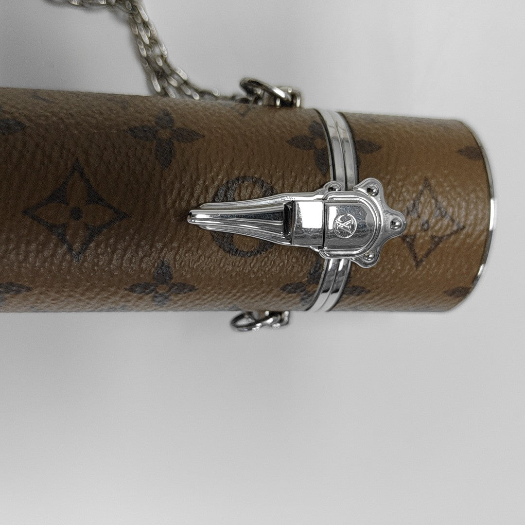 Monogram Coated Canvas Shoulder Bag Brown