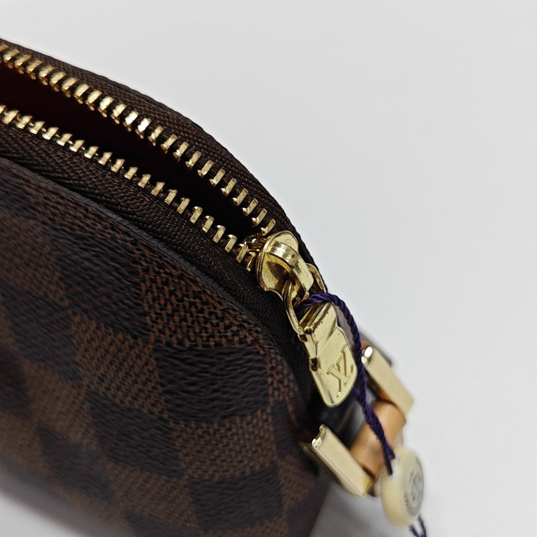 COSMETIC PM Damier Ebene Coated Canvas Brown