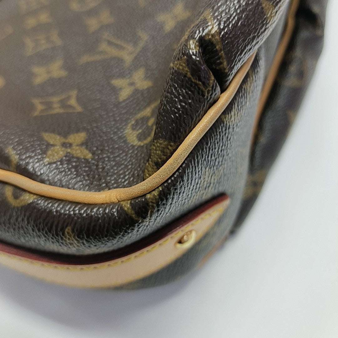 TULUM PM Monogram Coated Canvas Brown