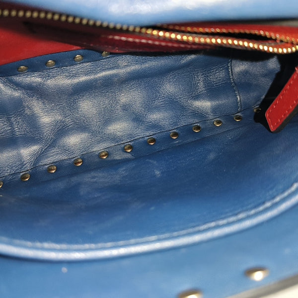 Rockstud Medium Quilted Lambskin Blue