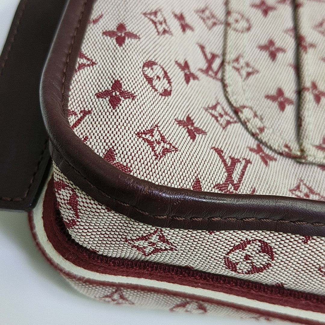 MARY KATE Monogram Canvas Red