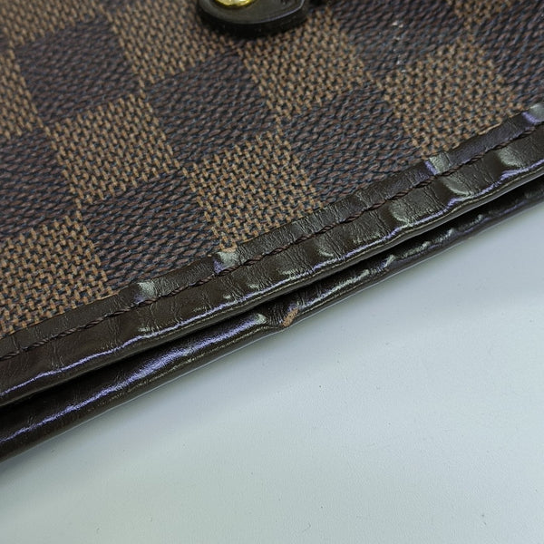 NEVERFULL GM Damier Ebene Coated Canvas Brown