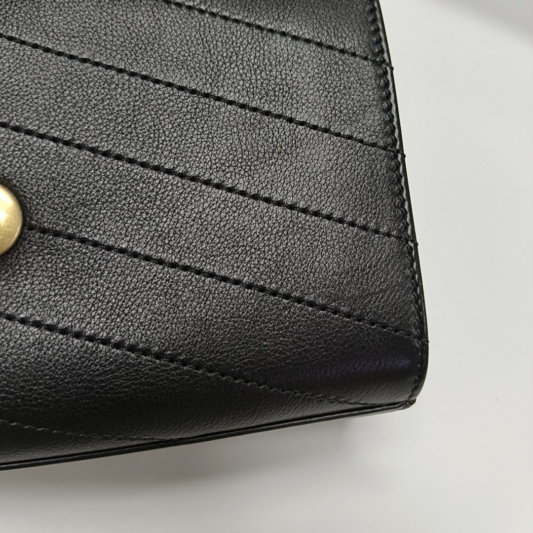 Quilted Calfskin Belt Bag Black