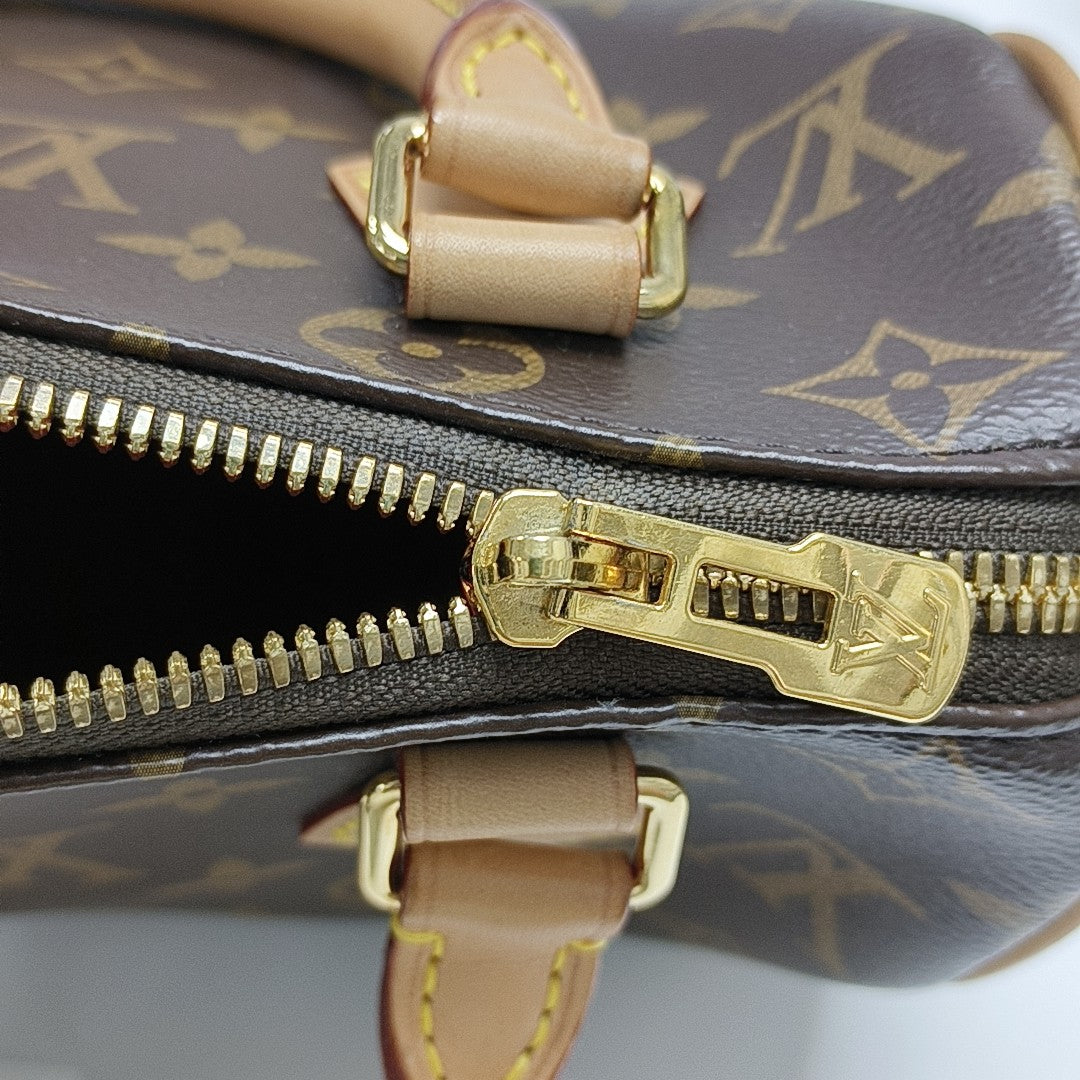 SPEEDY 20 Monogram Coated Canvas Brown