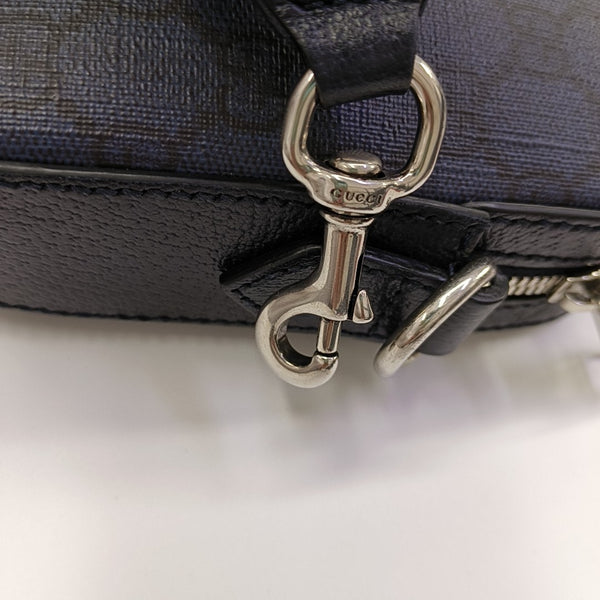 Ophidia Small Monogram Coated Canvas Blue