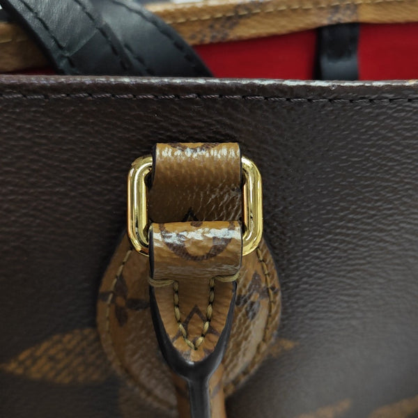 ONTHEGO MM Monogram Coated Canvas Brown
