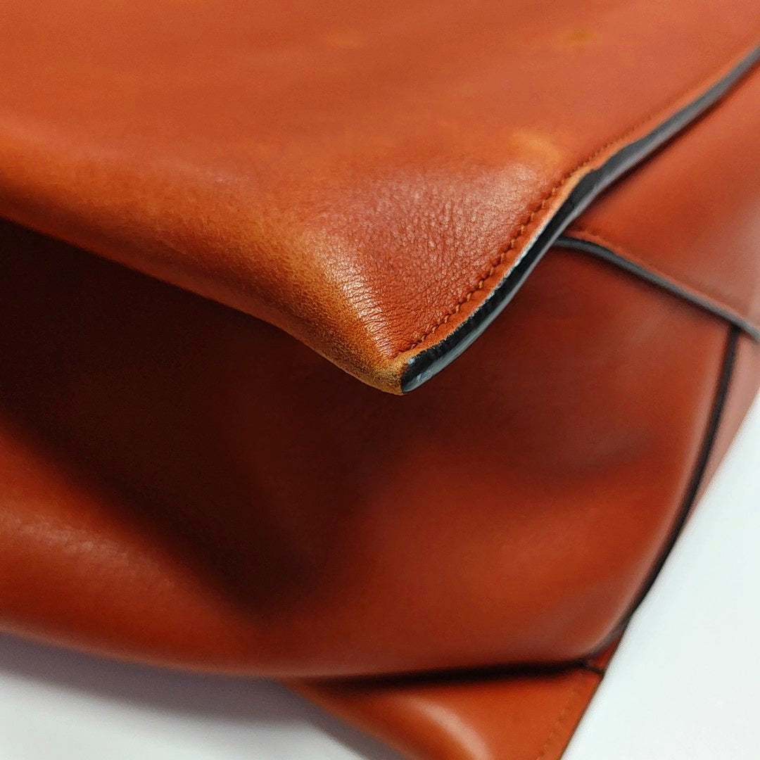 TRI FOLD Calfskin Red