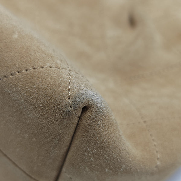 HOBO Quilted Suede Beige