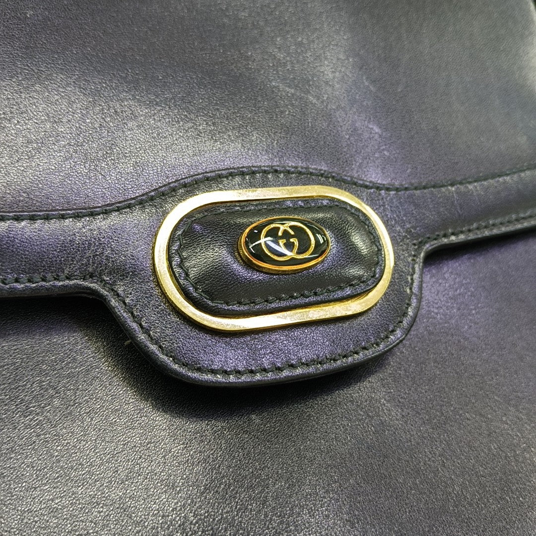 Calfskin Shoulder Bag Black