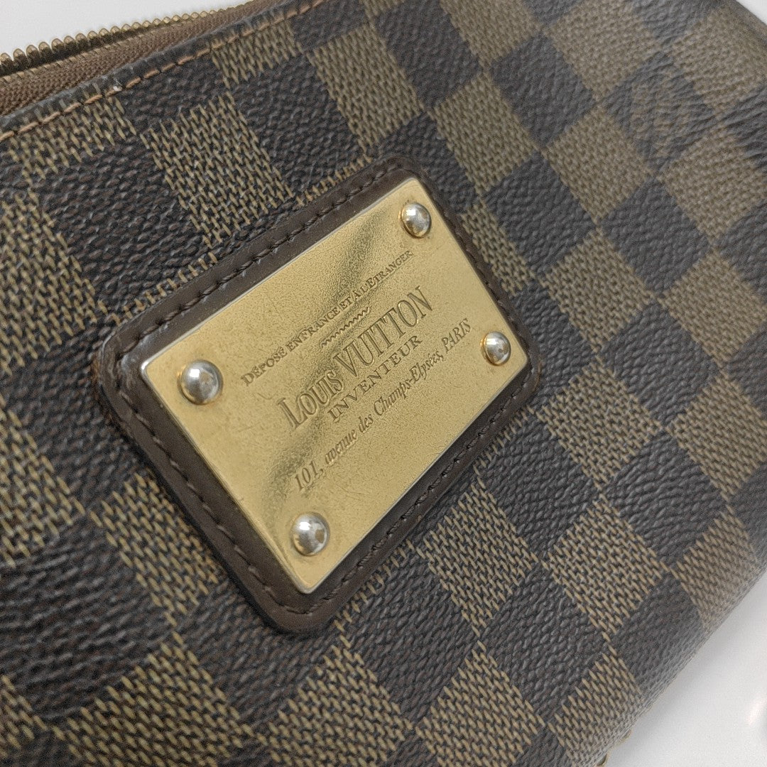 EVA Damier Ebene Coated Canvas Brown