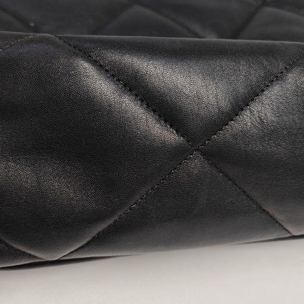CHANEL 19 Maxi Quilted Lambskin Black