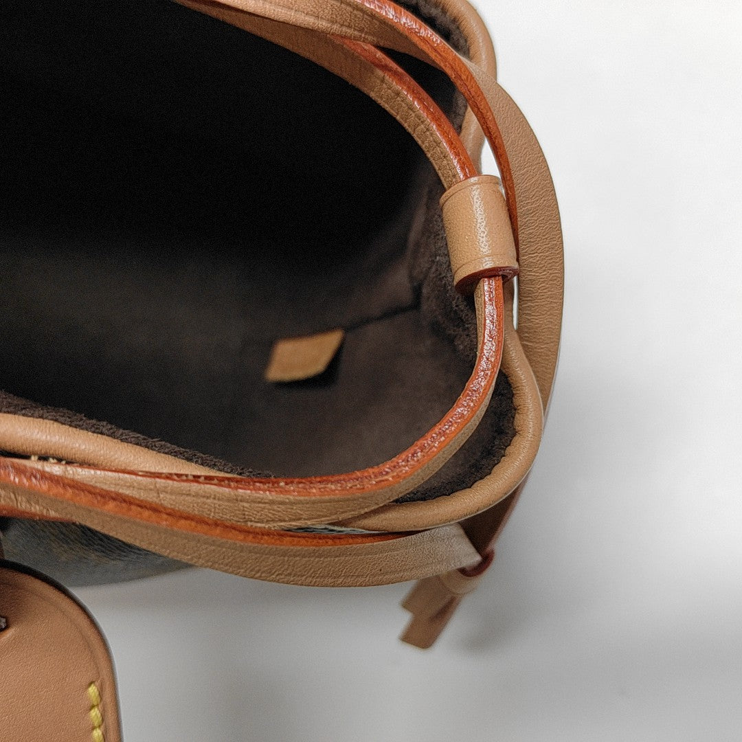 NOÉ Mini Monogram Coated Canvas Brown
