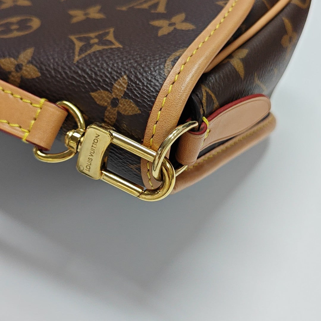 DIANE Monogram Coated Canvas Brown