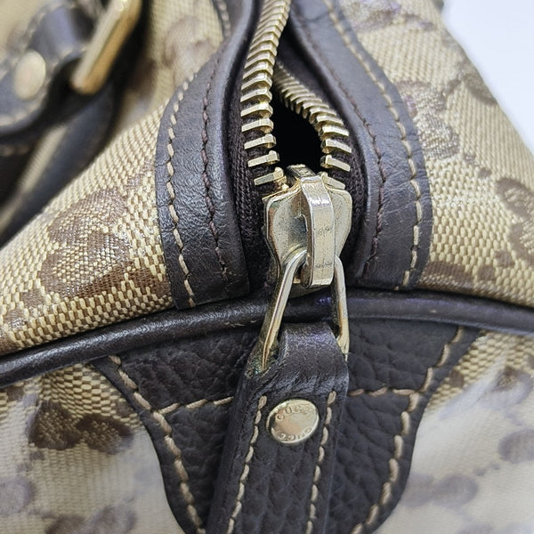 Joy Monogram Coated Canvas Beige