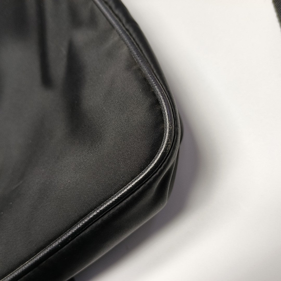 Nylon Shoulder Bag Black