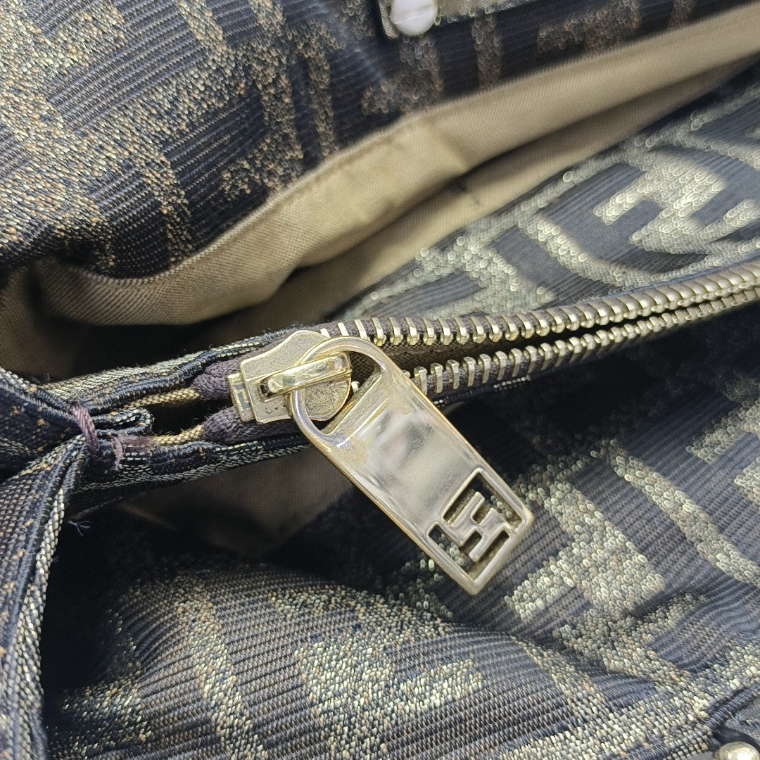 Coated Canvas Top Handle Bag Multicolor