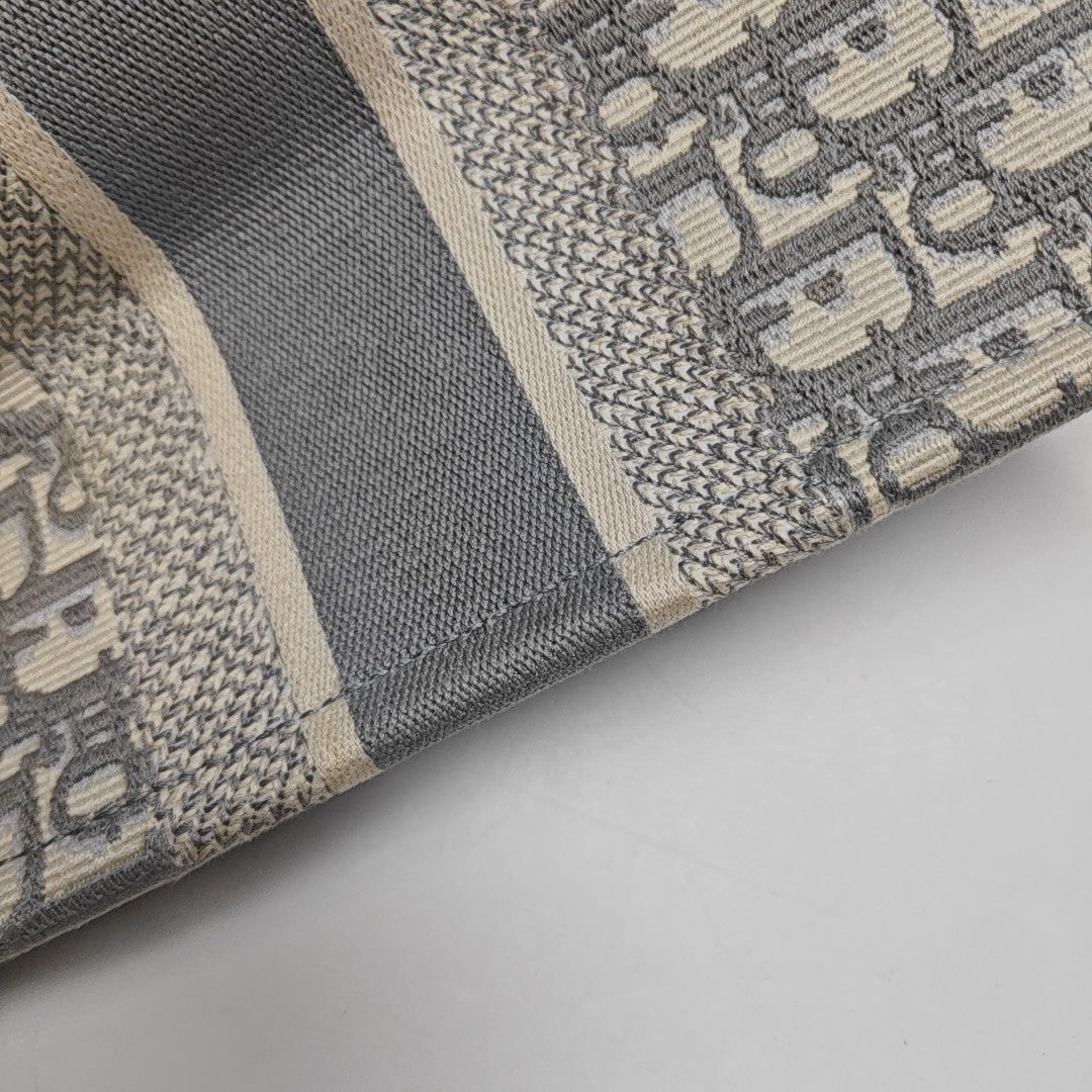 Book Tote Medium Oblique Canvas Gray