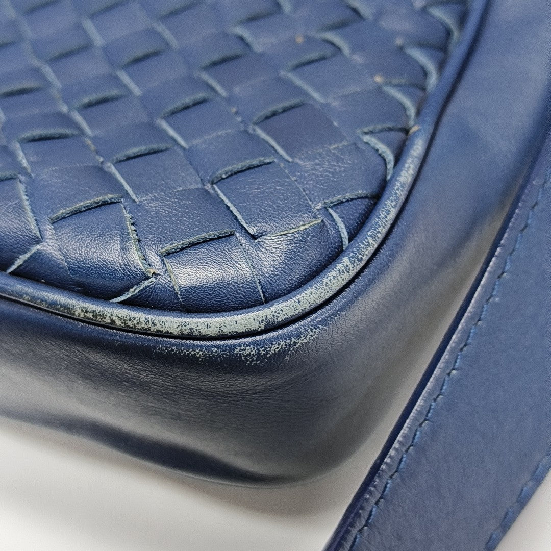 Calfskin Crossbody Bag Blue
