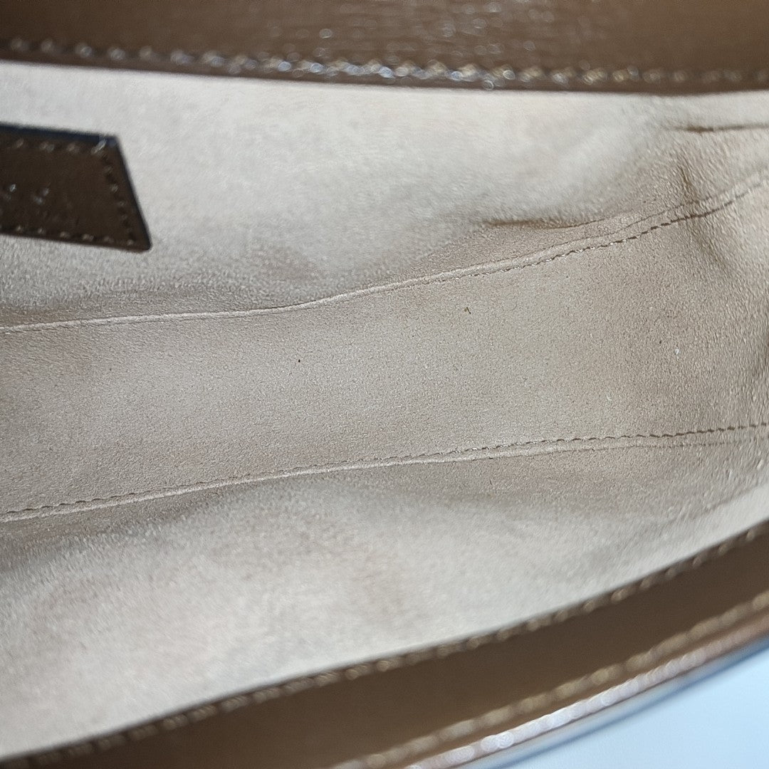 Horsebit 1955 Medium Monogram Coated Canvas Black