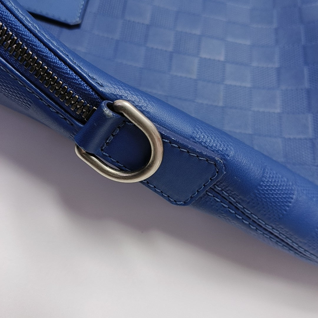 PORTE-DOCUMENTS Damier Calfskin Blue