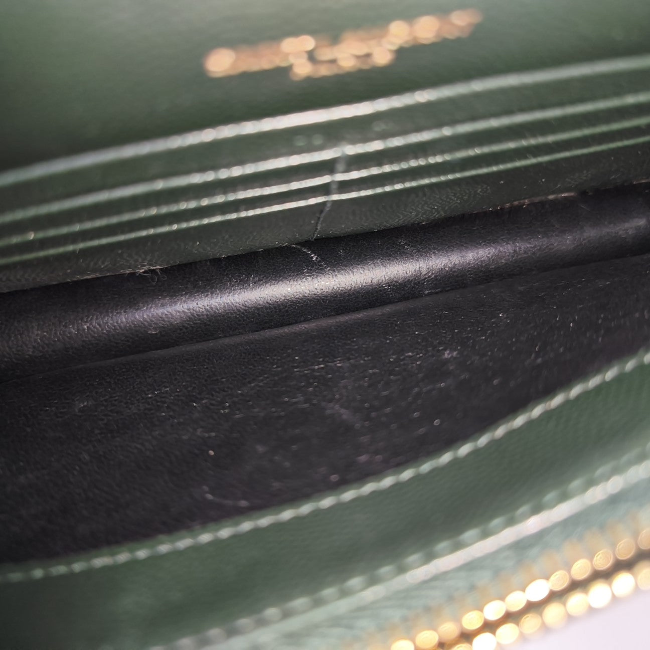 MONOGRAM WOC Chevron Calfskin Green